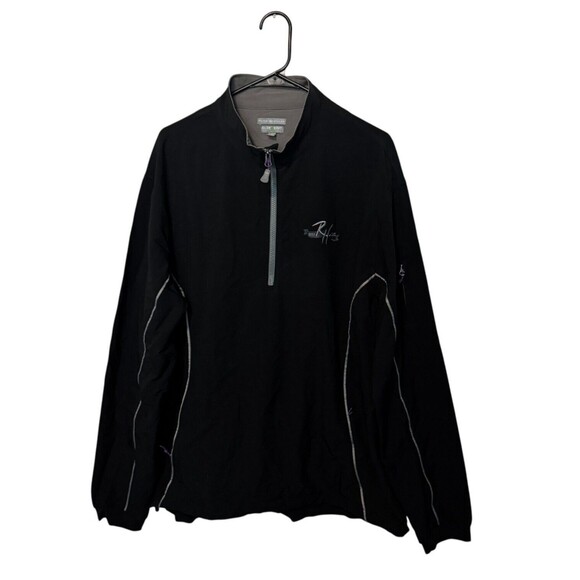 Peter Millar Jacket Mens Large Black Golf 1/4 Zip Element Pullover Performance - Picture 1 of 10